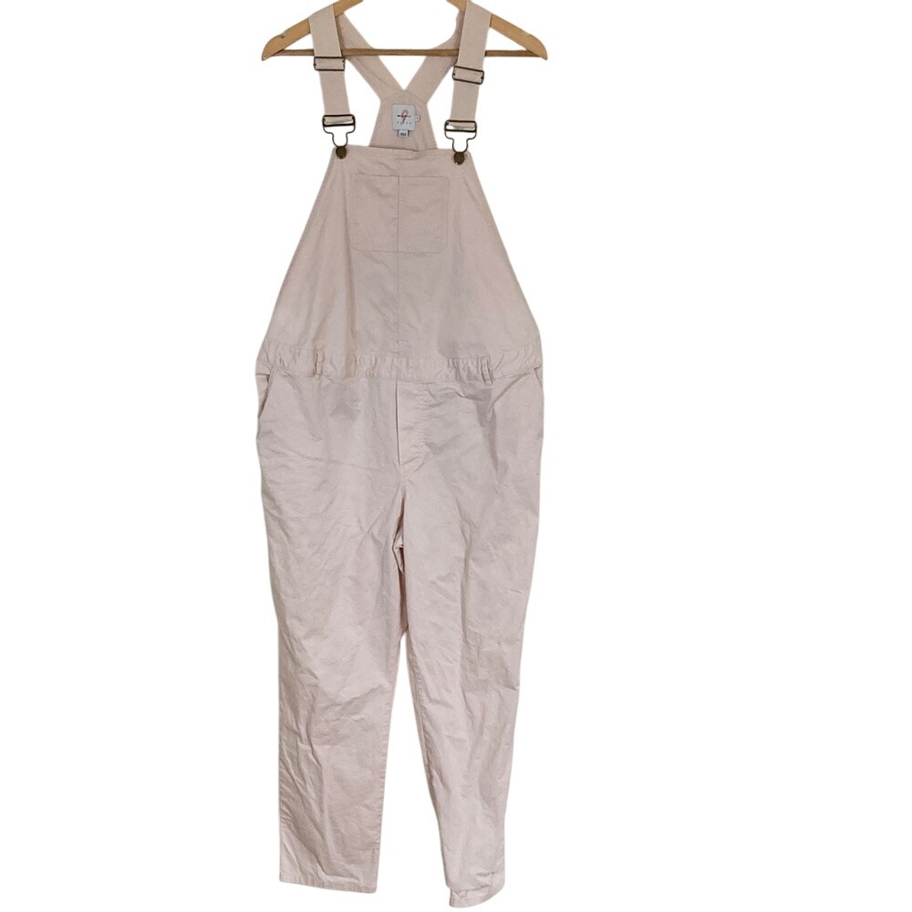 The Nines by Hatch Maternity Pastel Pink‎ Overall Size 12 Boho Stretch Casual